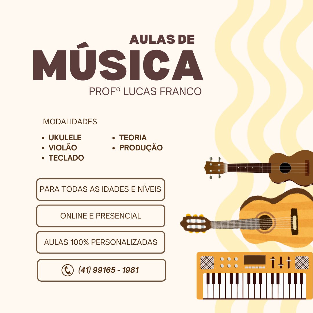 Aulas de música particulares – Online e Presencial