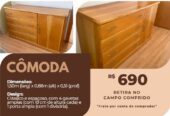 CÔMODA madeira – super resistente e durável